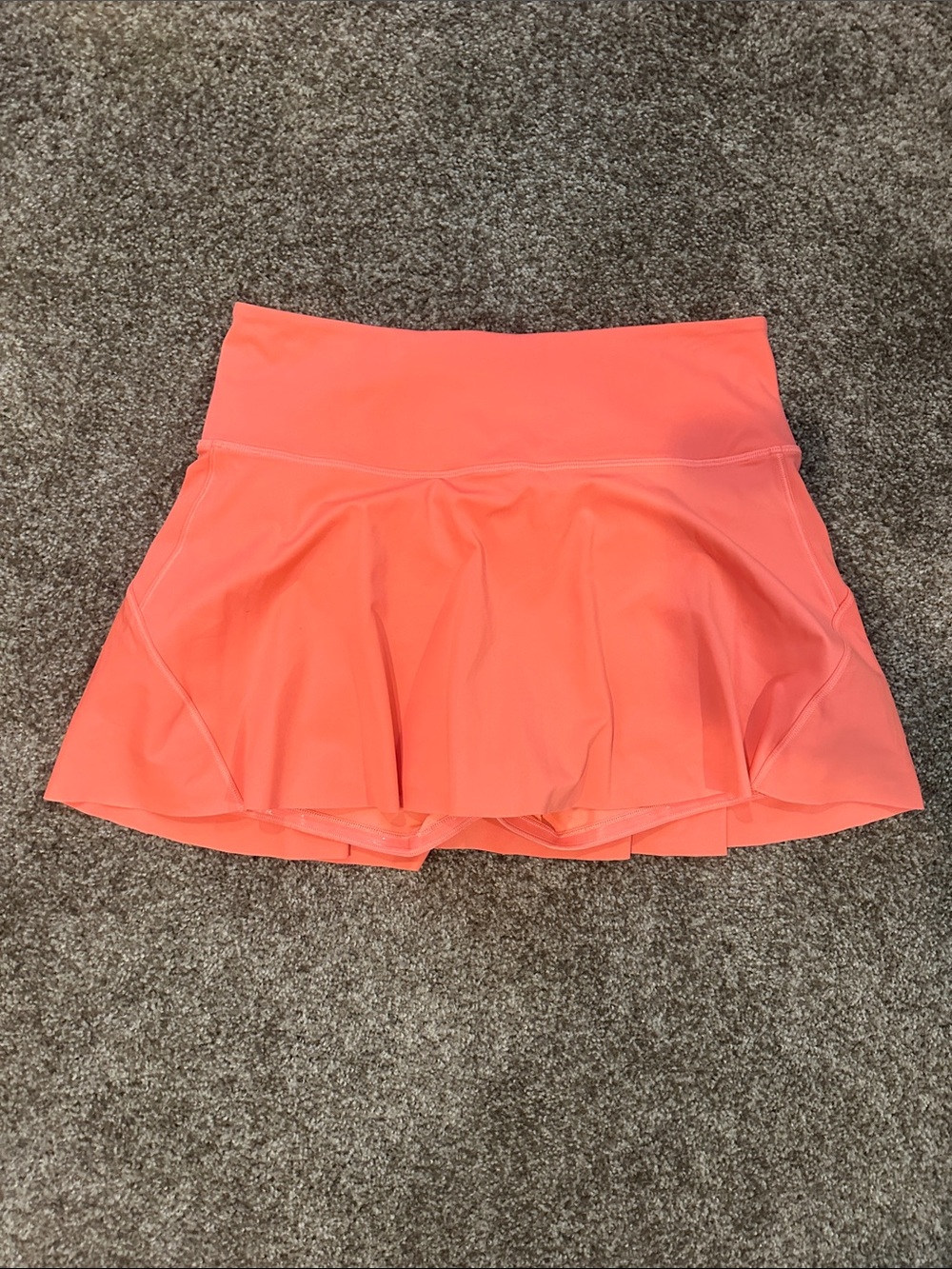 Athleta Coral Pink Tennis Skort with Built-In Shorts